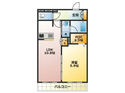 アーバンコートミタカ(1LDK/3階)の間取り写真