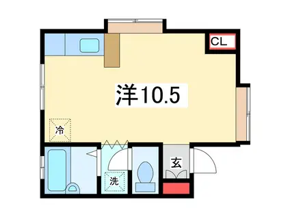 シェスタ・ユキ(ワンルーム/1階)の間取り写真