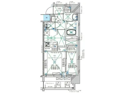 ディアレイシャス金山II(1LDK/2階)の間取り写真