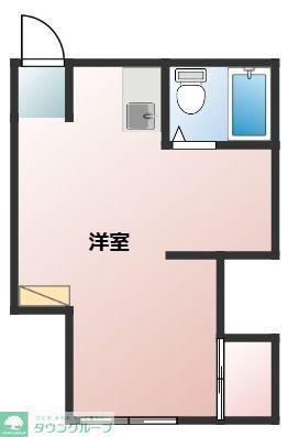 めぐみ荘(ワンルーム/2階)の間取り写真