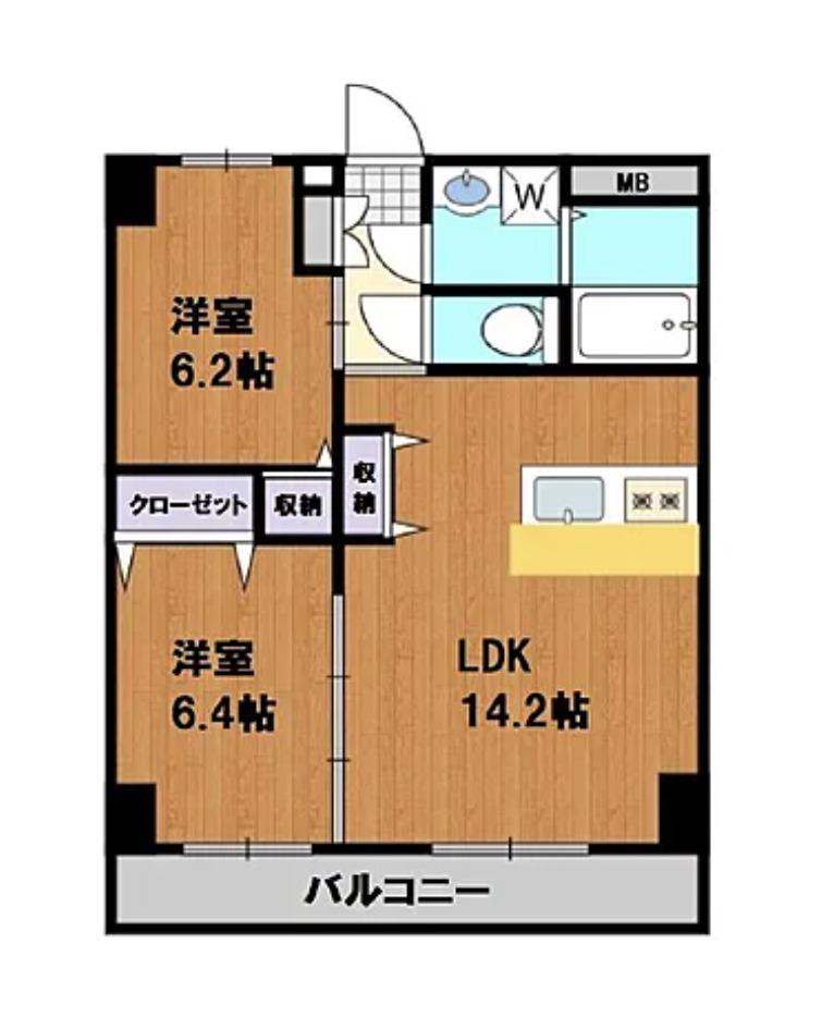 ST SQUARE 2020(1LDK/3階)の間取り写真