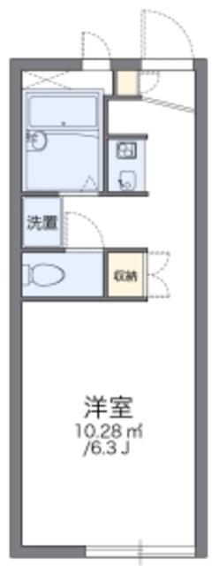 レオパレス東(1K/1階)の間取り写真