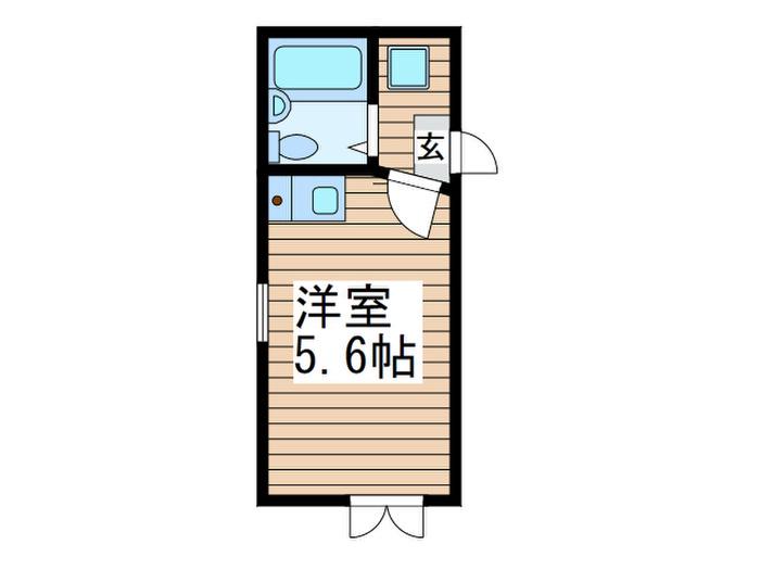 エルプレミア平井(ワンルーム/2階)の間取り写真