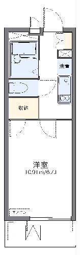 レオパレスT&K(1K/3階)の間取り写真