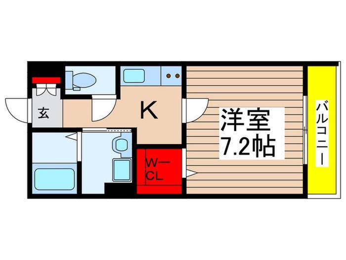 コーワレジデンス(1K/2階)の間取り写真