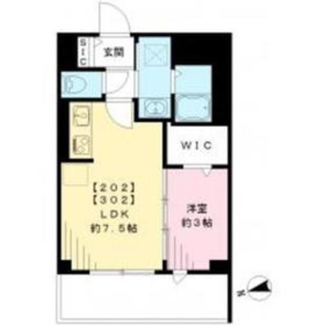 スマート・グラン 荻窪(1LDK/2階)の間取り写真