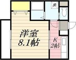 リブレア朝倉街道駅前(1K/2階)の間取り写真