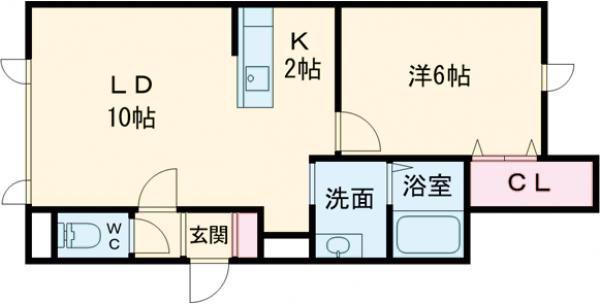 ZEN5・2(1LDK/1階)の間取り写真