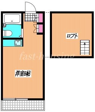 メゾンプチテラス(ワンルーム/2階)の間取り写真