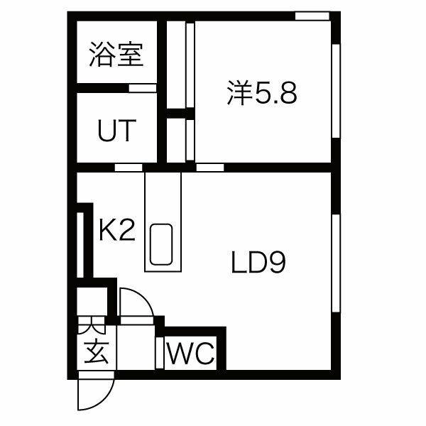 GRANDEUR L(1LDK/3階)の間取り写真