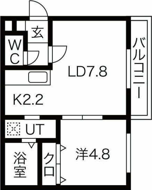 スリーナインXY(1LDK/3階)の間取り写真