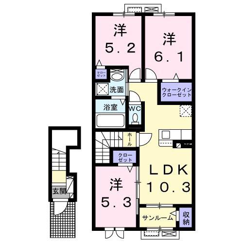 ステイズ(3LDK/2階)の間取り写真