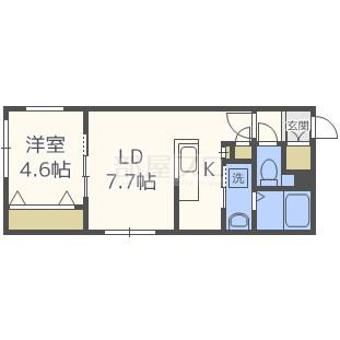 PLAZA M-7(1LDK/2階)の間取り写真