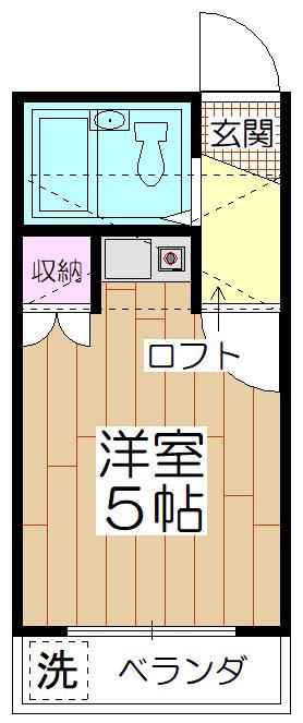 ガーデンウメダ(ワンルーム/2階)の間取り写真