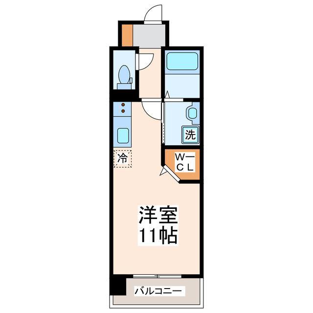 エムズマンション熊本北(ワンルーム/3階)の間取り写真