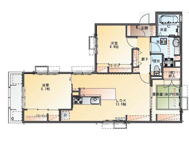 MAISON CONFORT甲子園(3LDK/2階)の間取り写真