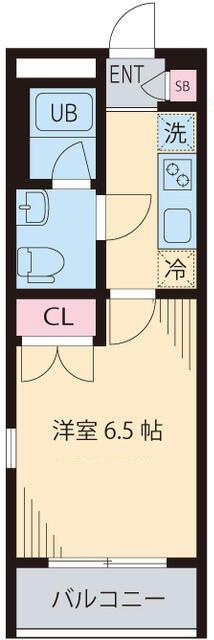 エルデ板橋(1K/2階)の間取り写真
