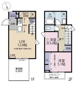 LEPOA KOTI(2LDK/2階)の間取り写真