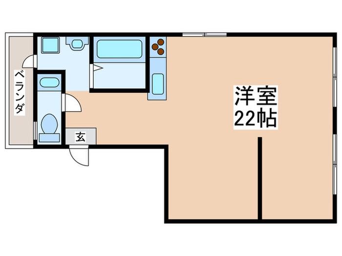 林ビル(ワンルーム/3階)の間取り写真