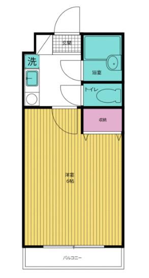 KEEP L 国分寺(1K/2階)の間取り写真