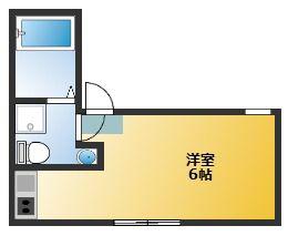 COZYHOME西川口(ワンルーム/1階)の間取り写真