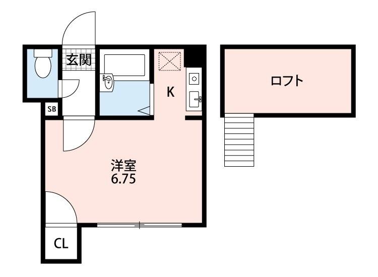 アルテメゾン(1K/1階)の間取り写真