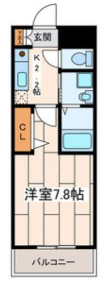 BEQUEM/べクエーム(1K/1階)の間取り写真