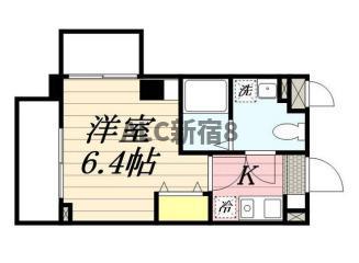 レスポワール・多摩川(1K/3階)の間取り写真