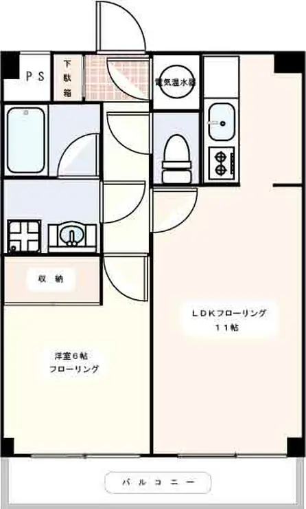 グリーン・ベル 3階階 間取り