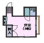 塚本ビル(ワンルーム/3階)の間取り写真