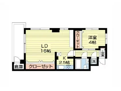 YOSHINO HOUSE ヨシノハウス(1LDK/2階)の間取り写真