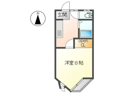 ハイツ・イマイ(1K/1階)の間取り写真