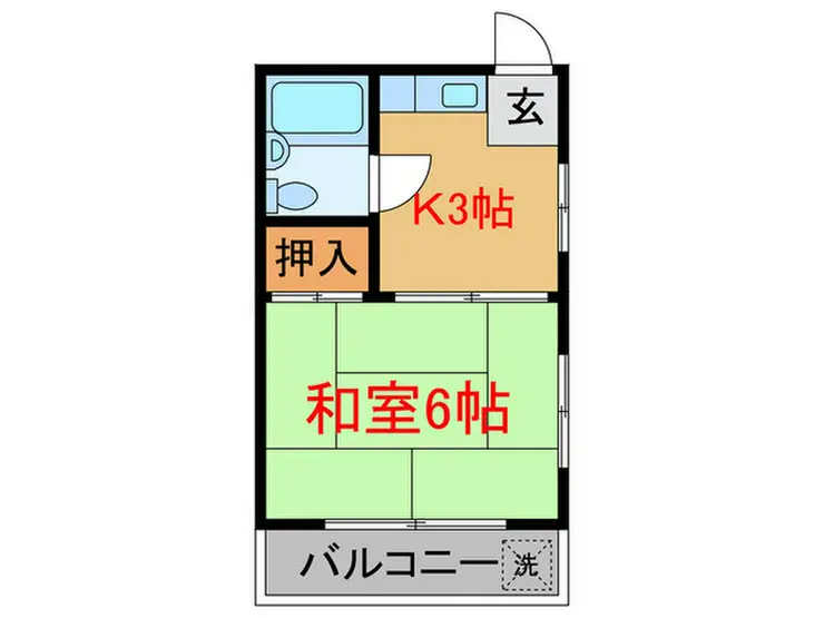 アパートメント草苑 2階階 間取り