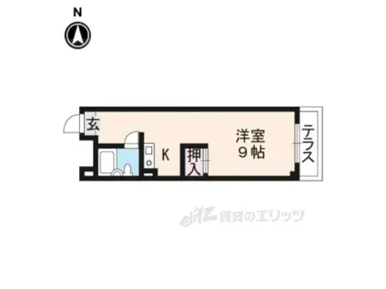 ロイヤルパレス祇園(ワンルーム/2階)の間取り写真