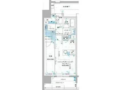 オーパスレジデンス中板橋(1LDK/7階)の間取り写真