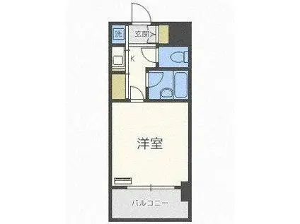 ピュアドームリブレ薬院(1K/5階)の間取り写真