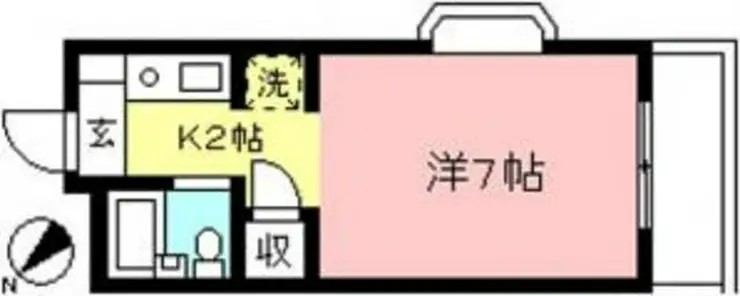 愛和ハイツA号 3階階 間取り