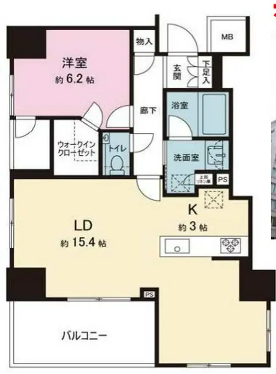 ブランズ日本橋茅場町 5階階 間取り