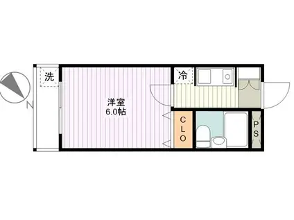 清水が丘ベルハイツ(1K/3階)の間取り写真