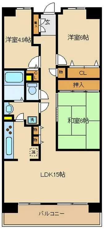 白井ロジュマン 8階階 間取り