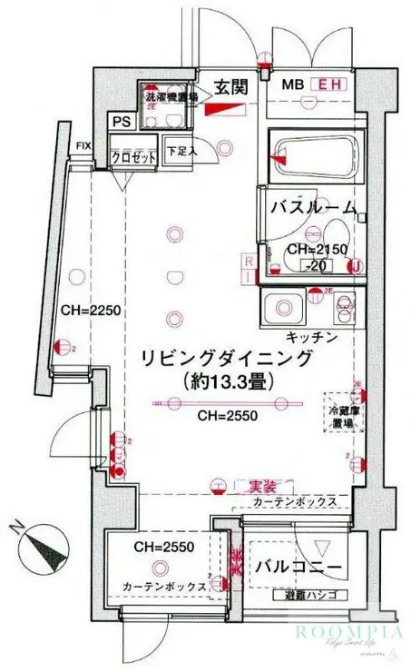 シンシア三軒茶屋レジデンスカフェ 3階階 間取り