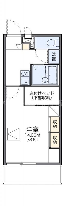 レオパレスカサ エスペランサ(1K/1階)の間取り写真