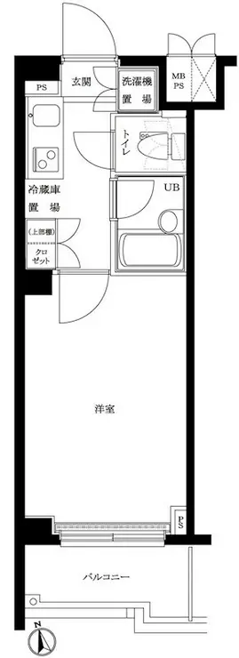 ルーブル神楽坂弐番館 4階階 間取り