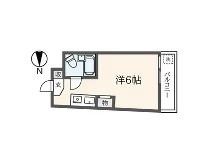 エール久我山(ワンルーム/2階)の間取り写真