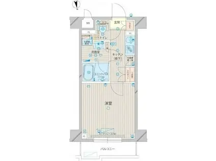 ルーブル上板橋(1K/3階)の間取り写真