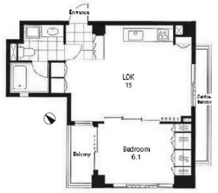 レジディア南雪谷 1階階 間取り