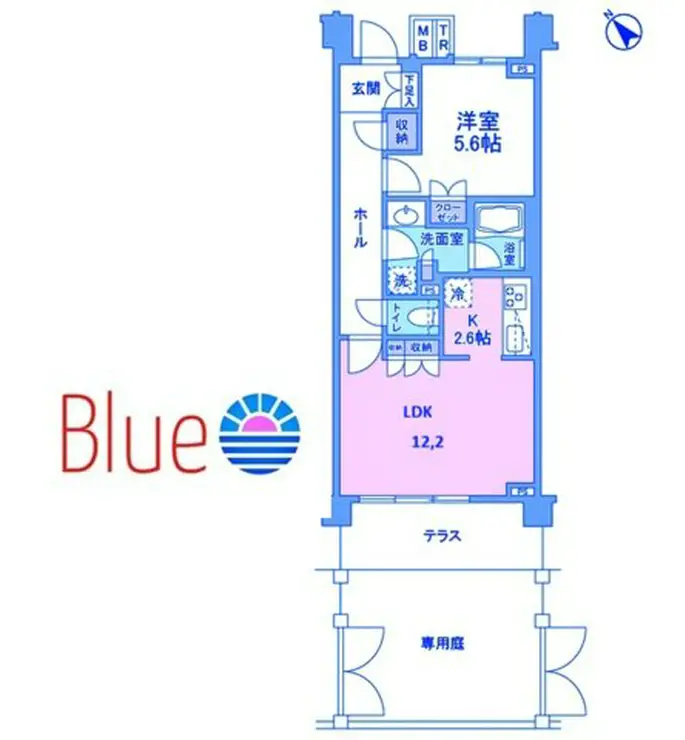 ブローテ大倉山 2階階 間取り
