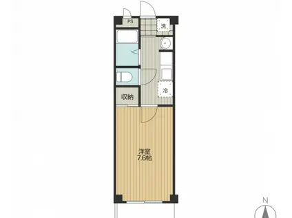 LST岩田町(1K/2階)の間取り写真
