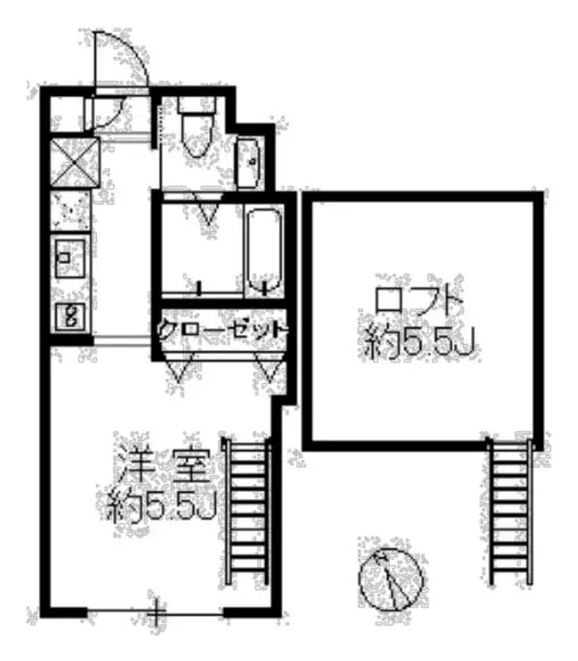 レスク中目黒アパートメント 2階階 間取り