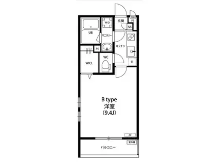 リブリ・コイノニア(1K/2階)の間取り写真